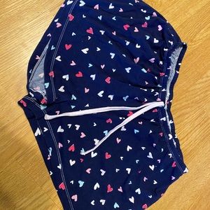 Heart pajama shorts